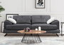 Atelier Del Sofa Sofá de 3 Plazas Antracita 225x92x79 cm